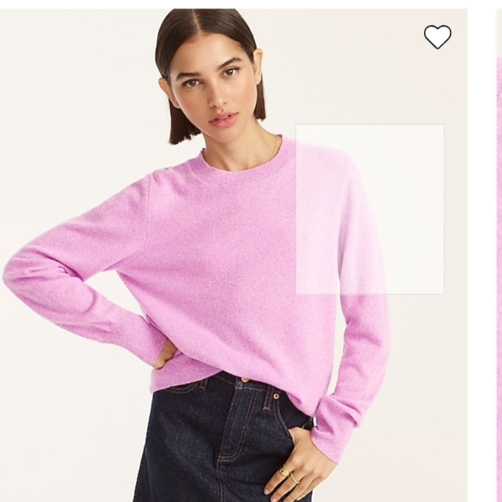 J crew Cashmere relaxed crew neck sweater